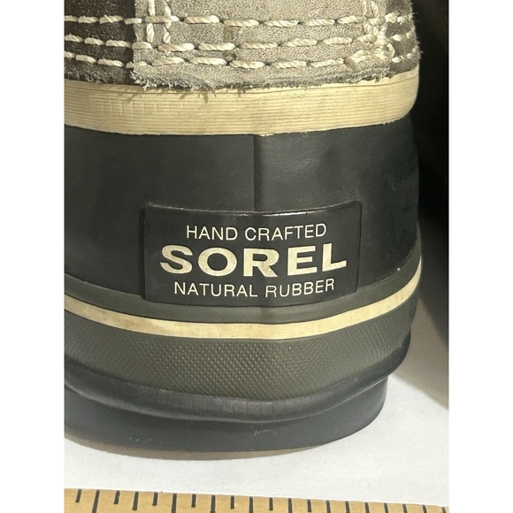 Sorel Joan of Arctic Waterproof Winter Snow Boots Gray Suede Faux Fur Size 6 - Picture 5 of 12